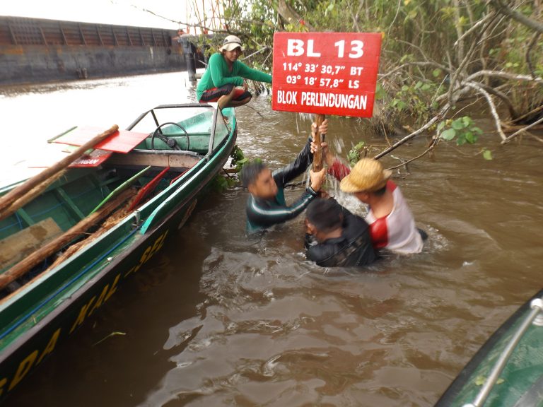 Penandaan Batas Blok Pengelolaan TWA. Pulau Kembang
