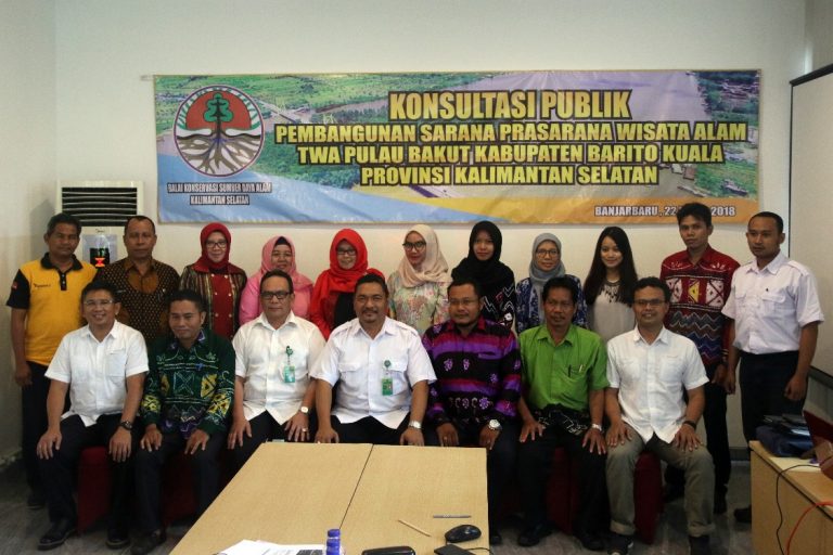 Konsultasi Publik Pembangunan Sarana Prasarana Pengembangan Wisata Alam dan Santuary Bekantan di TWA Pulau Bakut Kab. Barito Kuala Prov. Kalsel