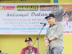 Kirab Pemuda 2018 di TWA Pelaihari, Pantai Batakan